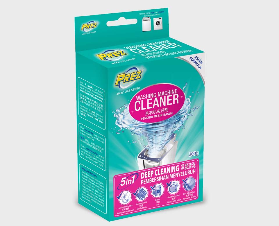 prez household washing machine cleaner new pack