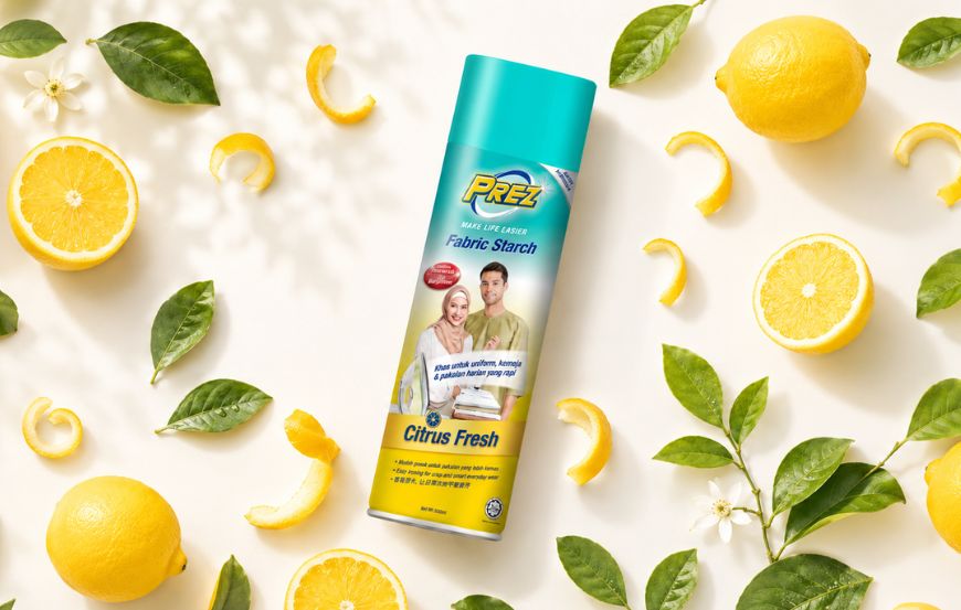 prez fabric starch citrus fresh