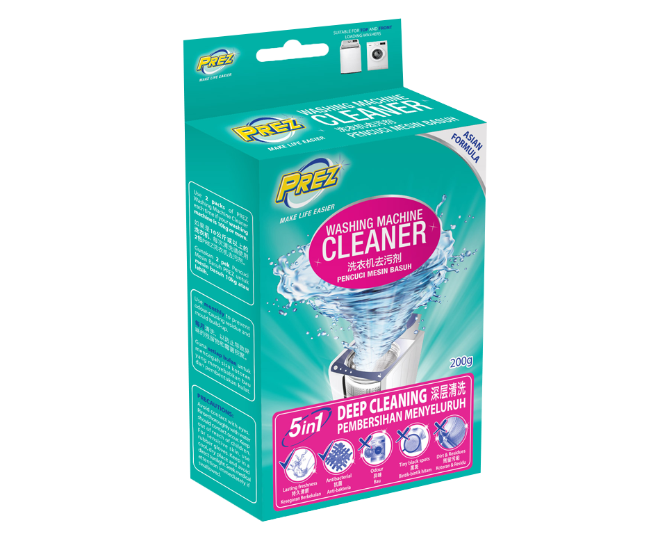 prez household washing machine cleaner new pack